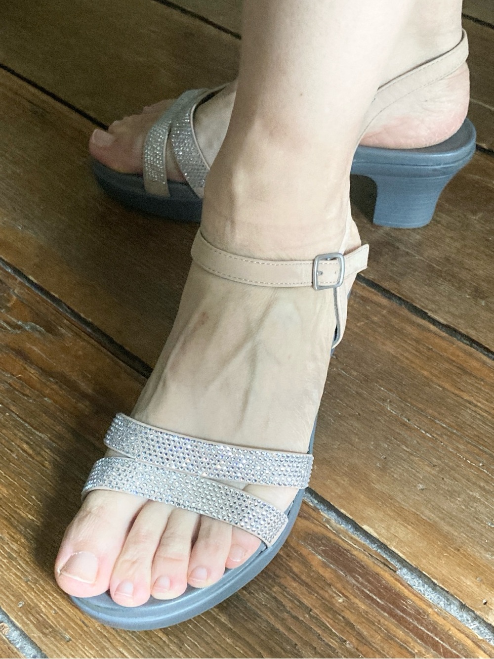 Abeo Crystal Sparkle Strappy Sandals